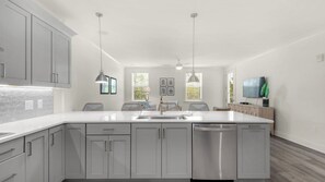 Condo, Multiple Beds, Pool Access, Ocean View | Private kitchen | Fridge, microwave, oven, stovetop - Pinewood30a 133 (Santa Rosa Beach)