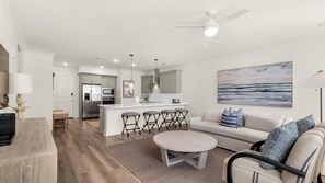 Condo, Multiple Beds, Pool Access, Ocean View | Living area | TV - Pinewood30a 123 (Santa Rosa Beach)