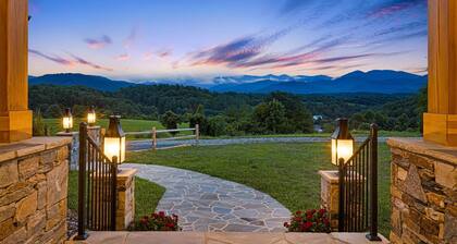 Luxury Mountain Views w/ Fire Pit & Pet-Friendly + Biltmore Pass | 22 Min AVL