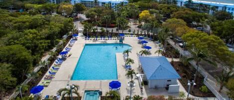A heated pool