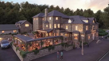 Vista frontal de la propiedad