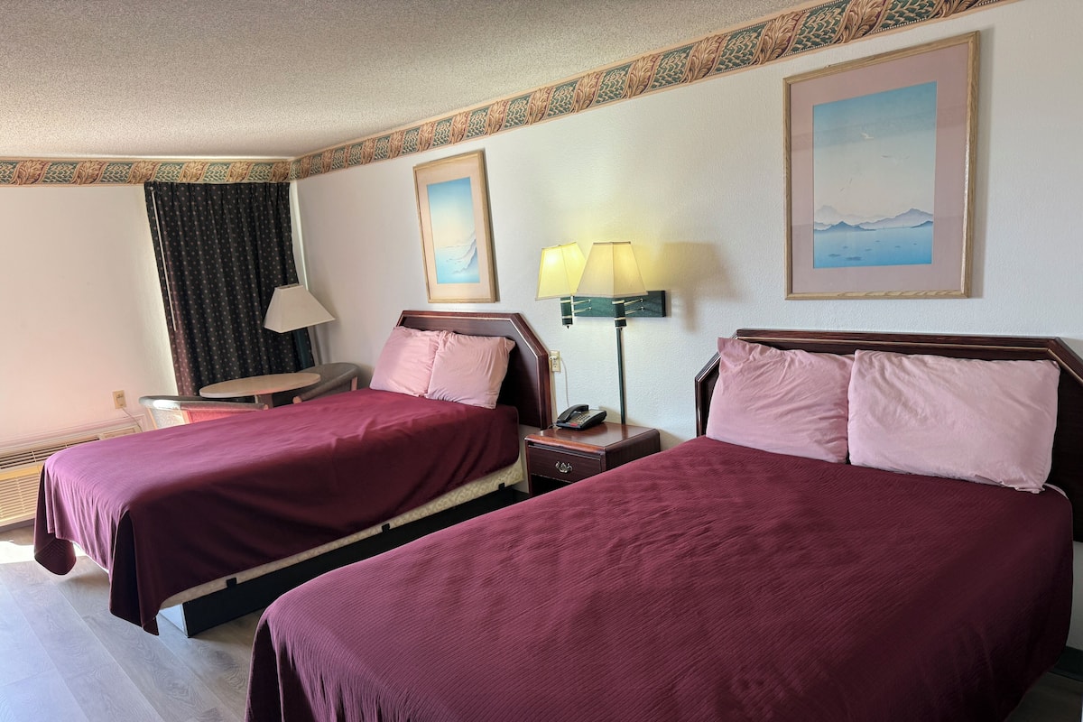 Premium bedding, down duvets, memory-foam beds, desk