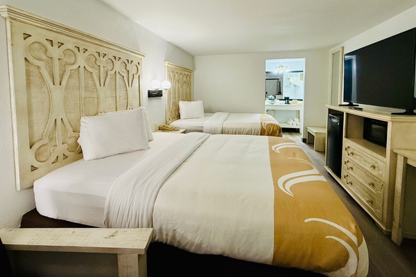 Comfort Room, 2 Queen Beds | Premium bedding, down comforters, memory foam beds, desk