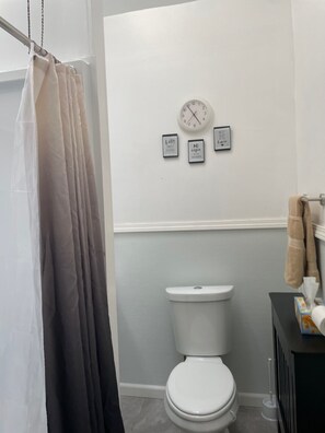 Towels, soap, toilet paper