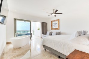 2 bedrooms, in-room safe, iron/ironing board, free WiFi