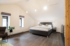 Loft | Minibar, in-room safe, blackout drapes, iron/ironing board - River Apartments (Mlada Boleslav)