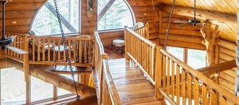 Redstone, a one-of-a-kind, luxurious 7200 sq. ft. impressive Lakeside log home
