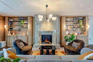 Comfort-lejlighed - 2 soveværelser - balkon - udsigt til kanal | Siddeområde i lobbyen