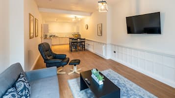 2 bedrooms, soundproofing, iron/ironing board, travel crib