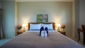 Standard Room, Balcony, City View | Down comforters, desk, blackout drapes, free WiFi - Laph Kham House (Chiang Mai)