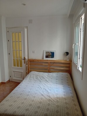 1 makuuhuone, vuodevaatteet