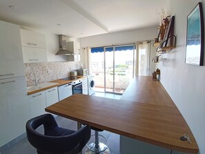 Fridge, microwave, oven, dishwasher - T3 with balcony, near beach of Cagnes-sur-Mer (Cagnes-sur-Mer)