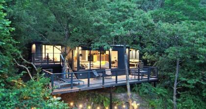 Romantic couples cosy chalet