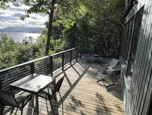 Outdoor dining - Romantic couples cosy chalet (Saint Fillans)