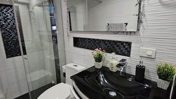 Towels, soap, toilet paper