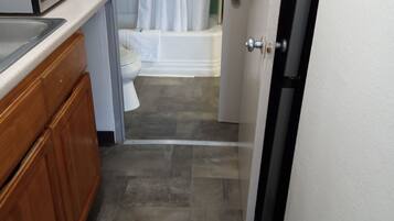 Desk, laptop workspace, free WiFi, bed sheets