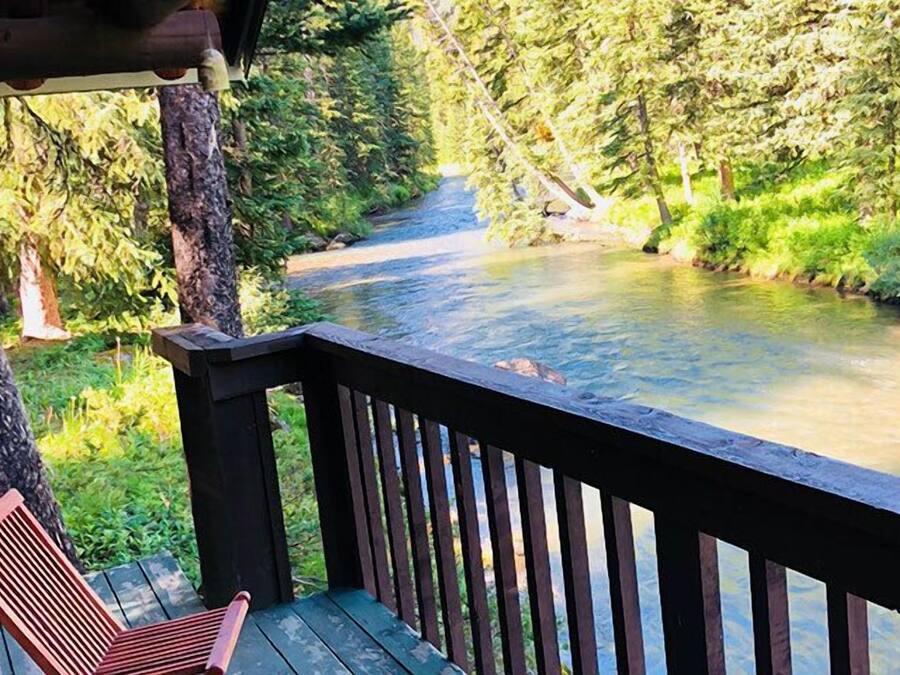 Cabin, Balcony, River View | Terrace/patio