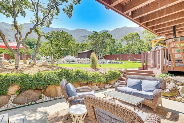 Terrace/patio - Near Snowbird/Alta • Hot Tub • Mountain Views • Game Room (Sandy)