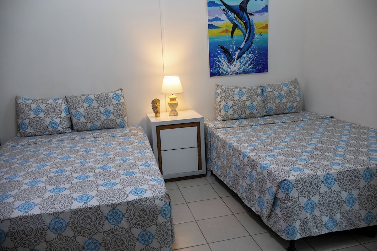Comfort Quadruple Room, 2 Double Beds, Non Smoking, Private Bathroom | Premium bedding, desk, laptop workspace, free WiFi