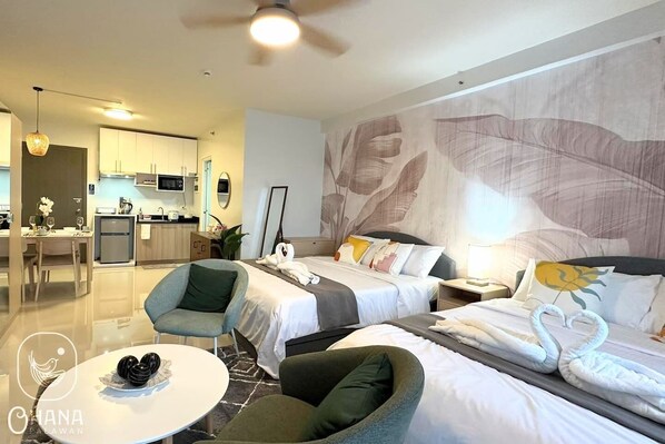 1 bedroom, desk, iron/ironing board, free WiFi