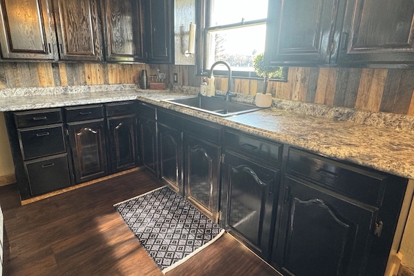 Refrigerador, microondas, horno, placa de cocina