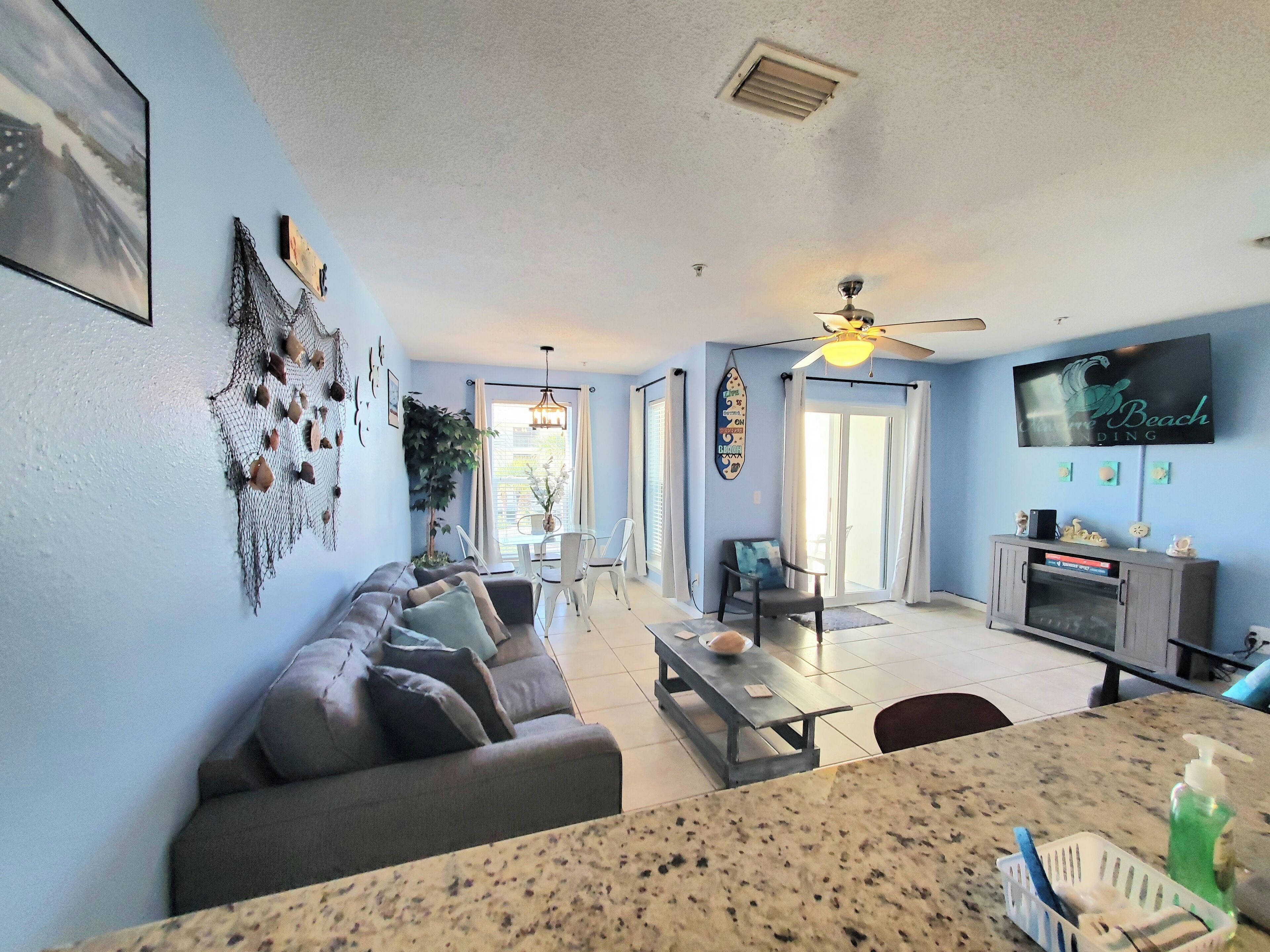 TV connectée, cheminée