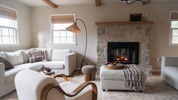 TV connectée, cheminée