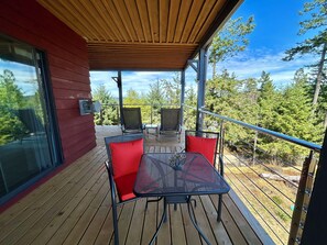 Outdoor dining -  360-degree incomparable ocean views. The best viewpoint on Pender Island.  (Pender Island)