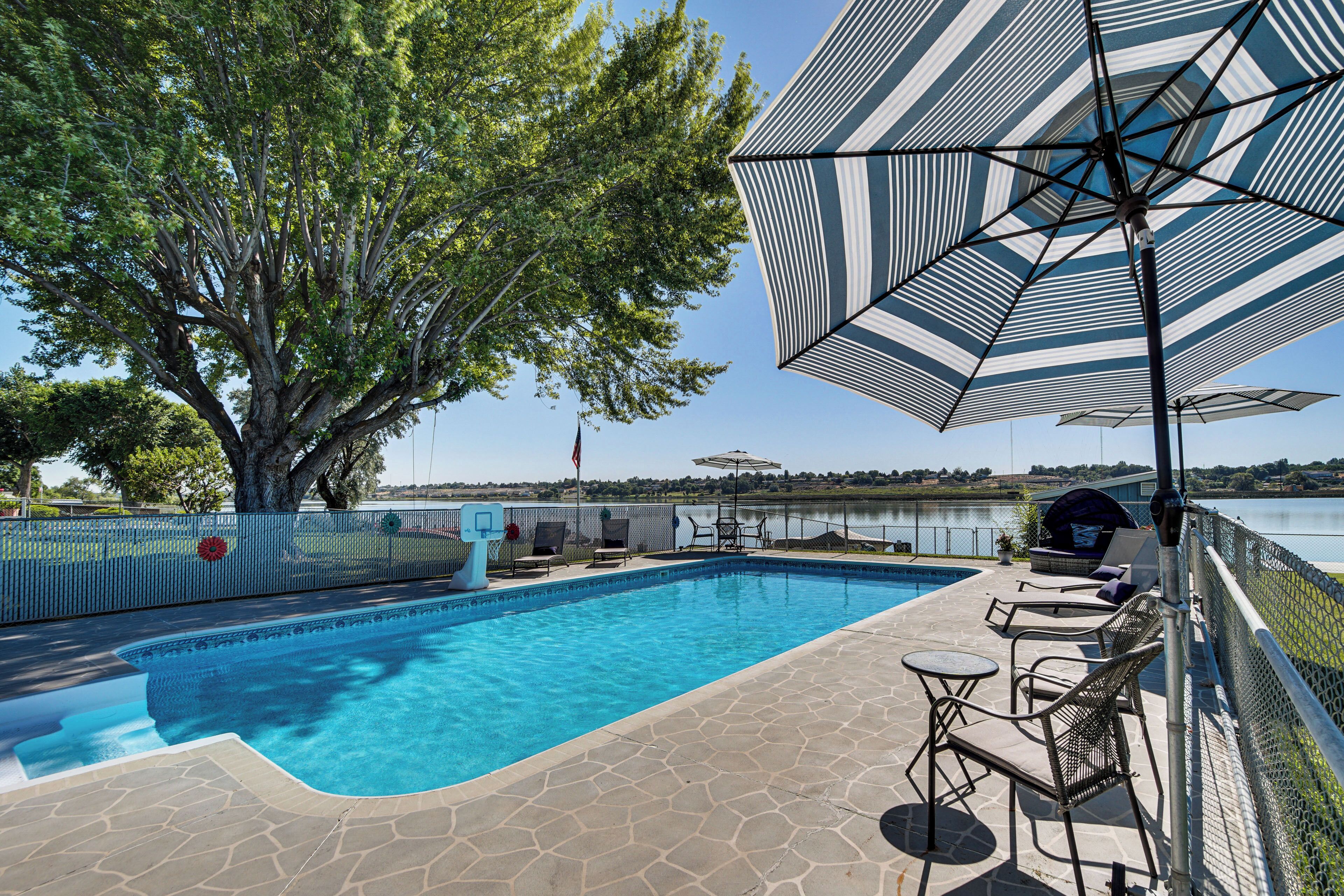 Moses Lake Retreat w/ Fenced Yard & Private Dock!