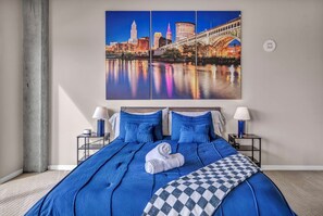 2 bedrooms, iron/ironing board, travel crib, free WiFi