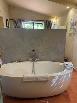 Shower, hair dryer, towels, soap - Très Beau mas Avec Piscine Chauffée et Jacuzzi Dans Larrière Pays Niçois (La Roquette-sur-Var)