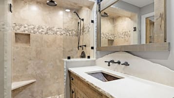 Hair dryer, towels