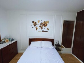 2 bedrooms, iron/ironing board, WiFi, bed sheets - Apartamento Colonial a 5 Minutos de Real Plaza (trujillo)