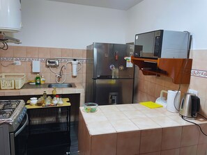 Private kitchen - Apartamento Colonial a 5 Minutos de Real Plaza (trujillo)