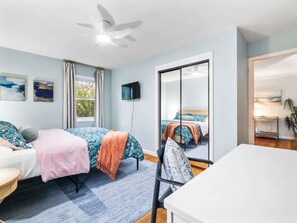 4 soverom, strykejern/-brett, reiseseng for barn og wi-fi (inkludert)