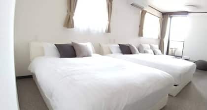 Double bed twin room with a view of Mt Fuji / Minamitsuru-gun Yamanashi
