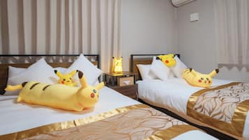 2 室のベッドルーム、デスク、WiFi (無料)、ベッドシーツ