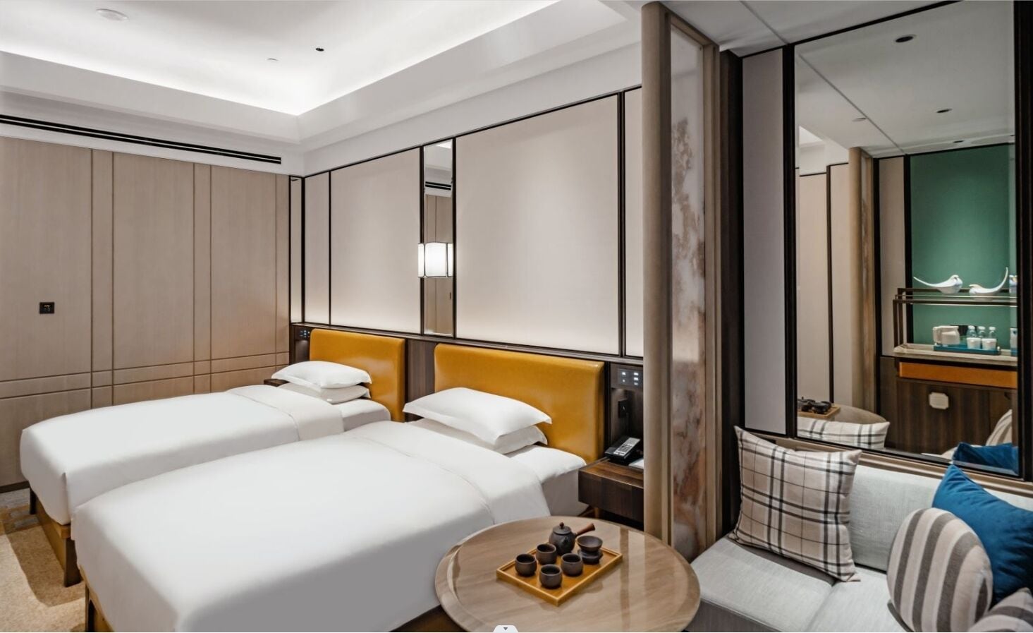 베이직 트윈룸 | 미니바, 노트북 작업 공간, 다리미/다리미판, 무료 WiFi