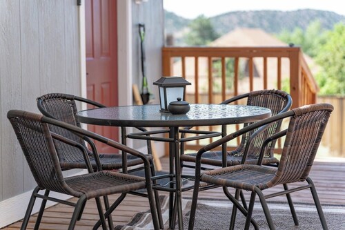 Cozy Fireplace & Gorgeous Views! Modern Miner's Cottage w/Miles of Trails!