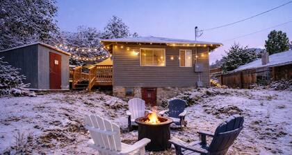 Cozy Fireplace & Gorgeous Views! Modern Miner's Cottage w/Miles of Trails!