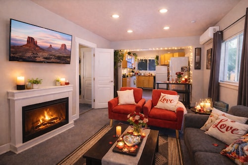 Cozy Fireplace & Gorgeous Views! Modern Miner's Cottage w/Miles of Trails!
