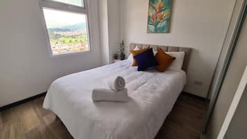 2 dormitorios, tabla de planchar con plancha, wifi y ropa de cama