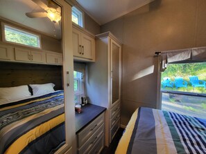 1 bedroom, iron/ironing board, bed sheets