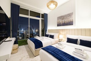 1 soveværelse, skrivebord, strygejern/strygebræt, weekendseng