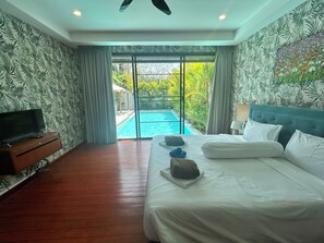 2 bedrooms, iron/ironing board, WiFi, bed sheets - Villa Coco - 2 bedrooms, pool and outdoor kitchen (Mueang Phuket)