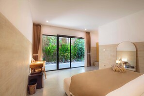 Superior tweepersoonskamer | Een bureau, een laptopwerkplek, gratis wifi