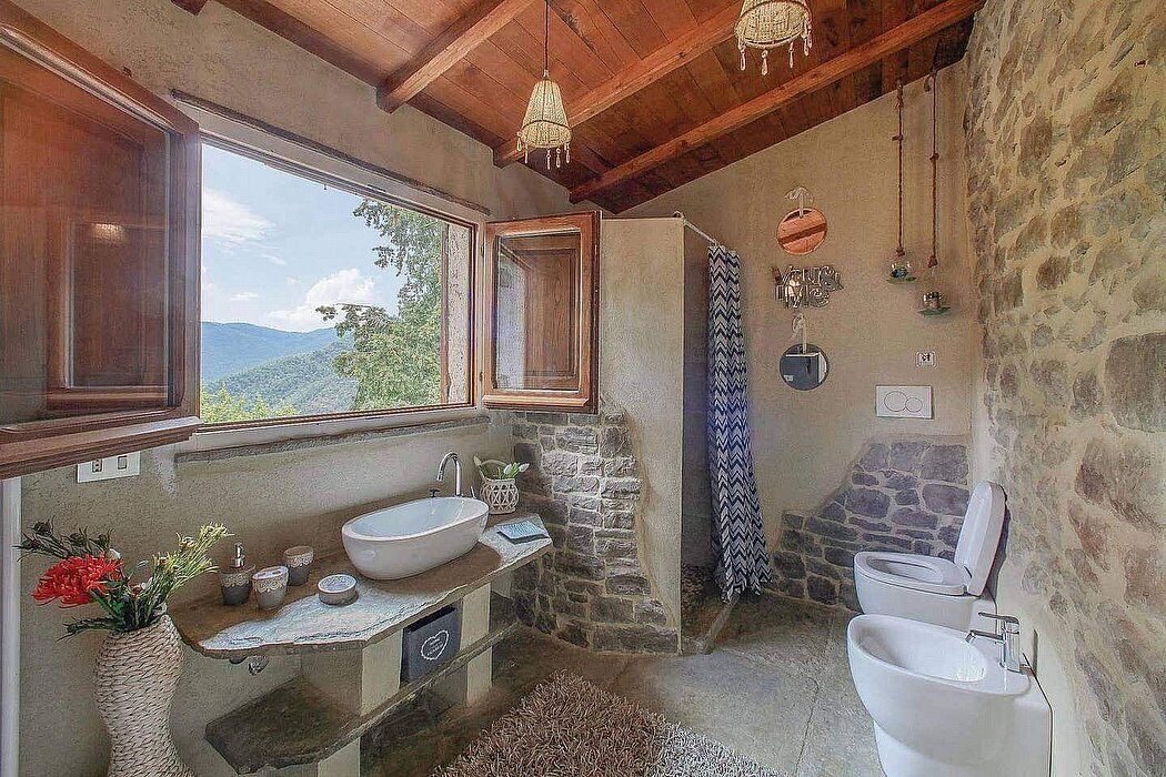 Douche, serviettes fournies