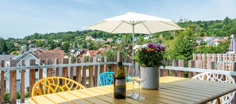 Casa de vacaciones 'Architektenhaus C1 Mit Seesicht' con vistas al lago, terraza privada y Wi-Fi
