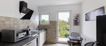 Appartamento 'Ruhiges Appartement Am Stadtrand' con balcone e Wi-Fi