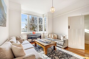 Living area - Cosy Upgraded Character Home in Leafy West Hobart (West Hobart)